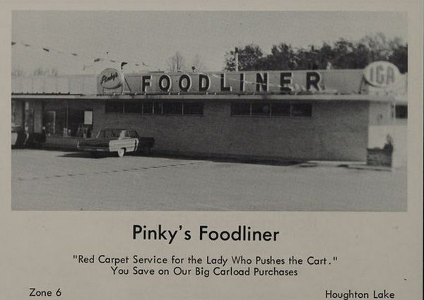 Pinkys Foodliner - 1967 Yearbook Ad